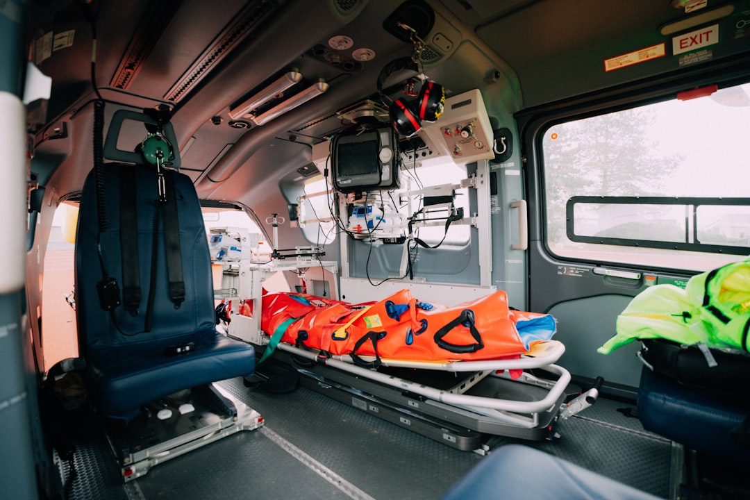 Ambulance with stretcher ready for service, representing operational professionalism in EMS